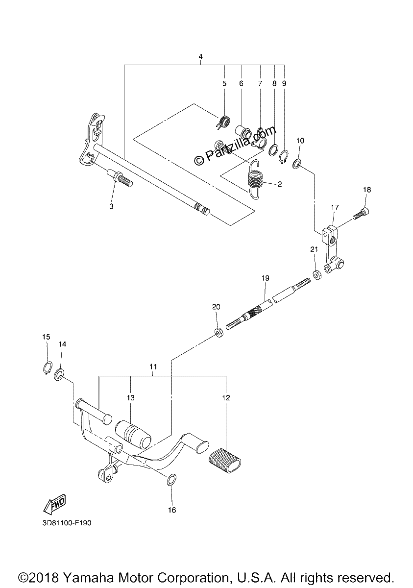 Diagrama de SHIFT SHAFT
