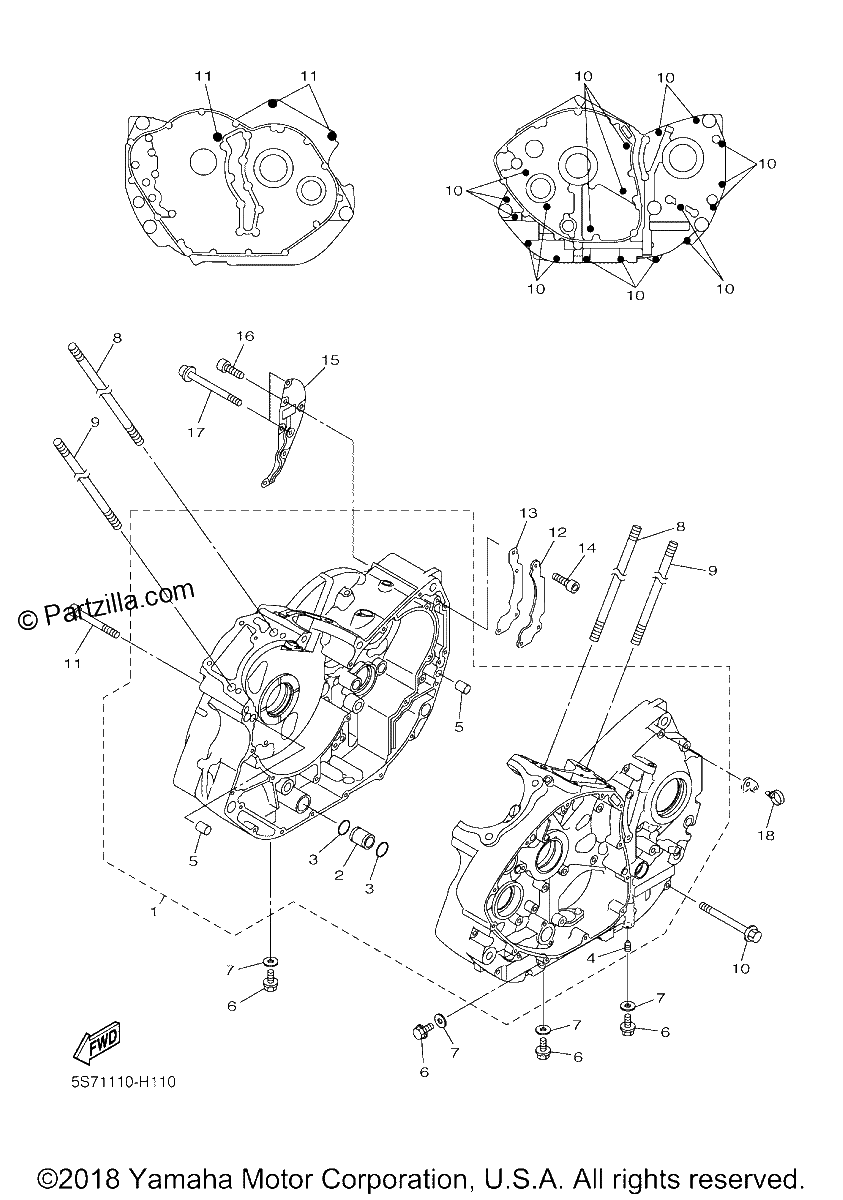 Diagrama de CRANKCASE