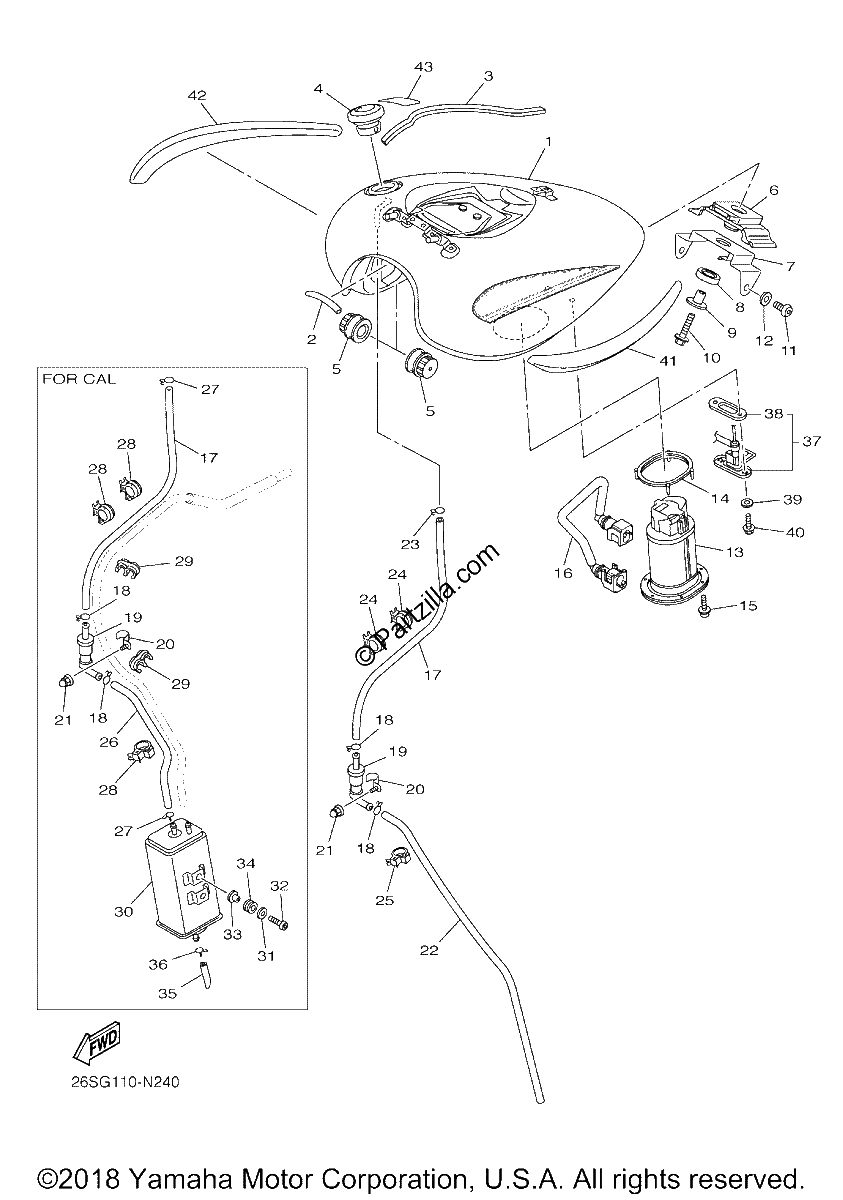 Diagrama de FUEL TANK