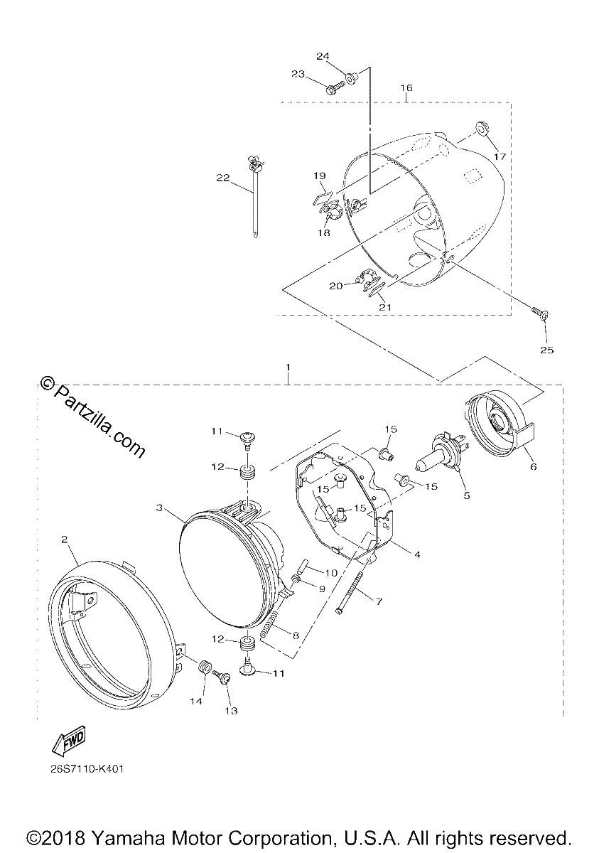 Diagrama de HEADLIGHT