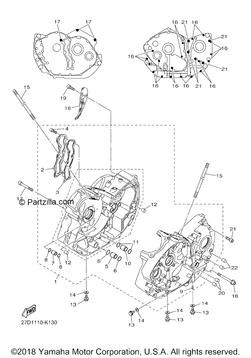 Diagrama de CRANKCASE
