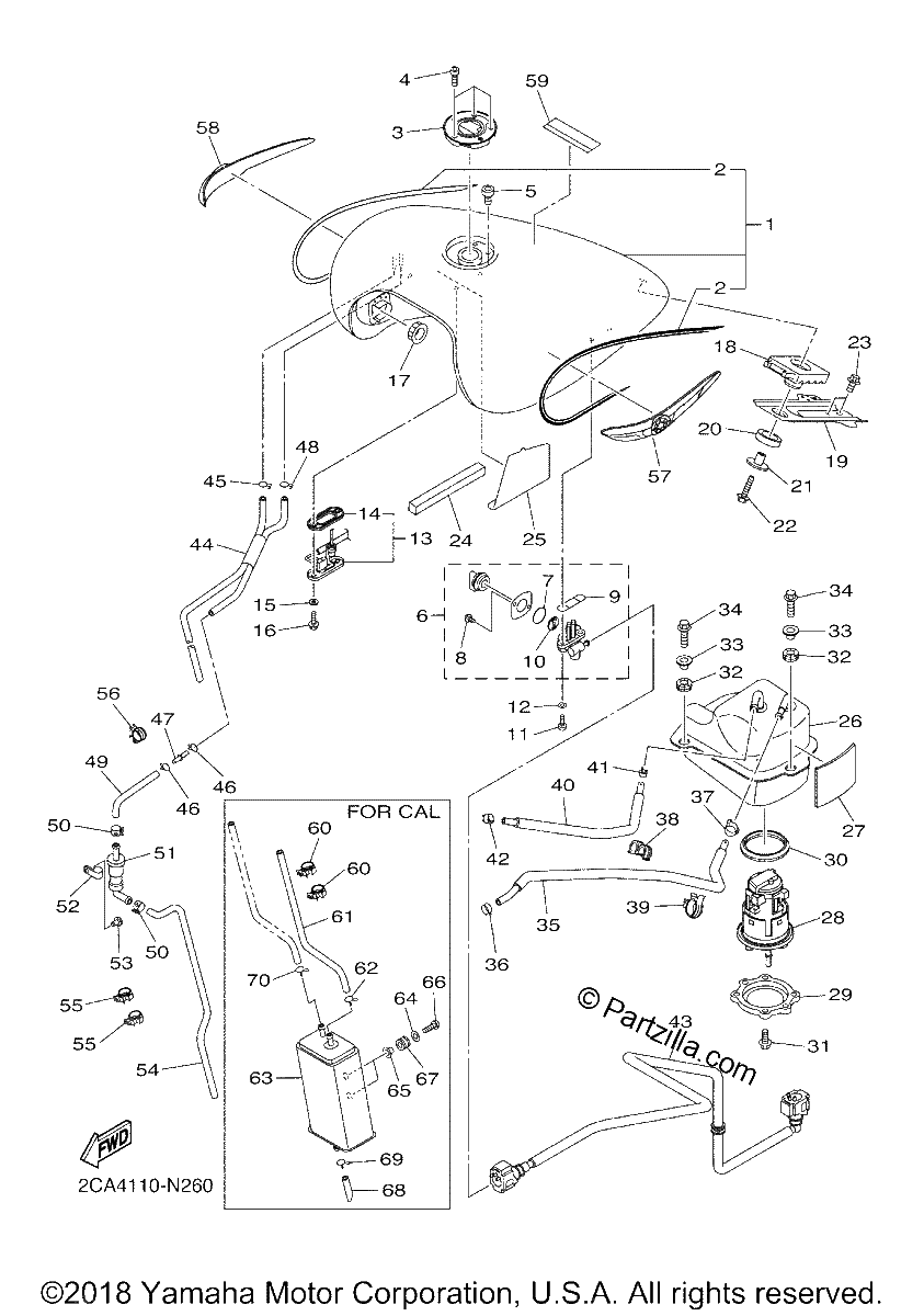 Diagrama de FUEL TANK