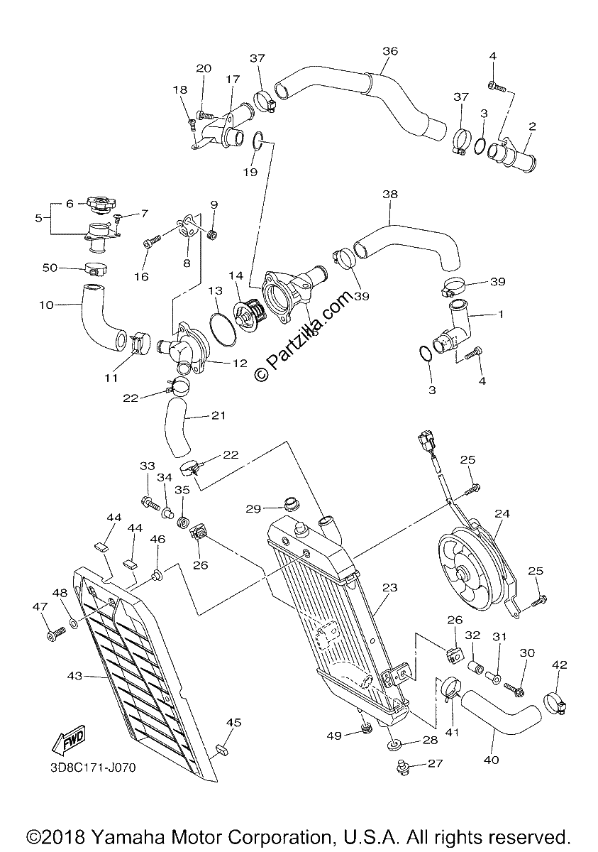 Diagrama de RADIATOR HOSE