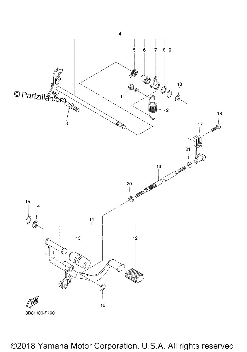 Diagrama de SHIFT SHAFT