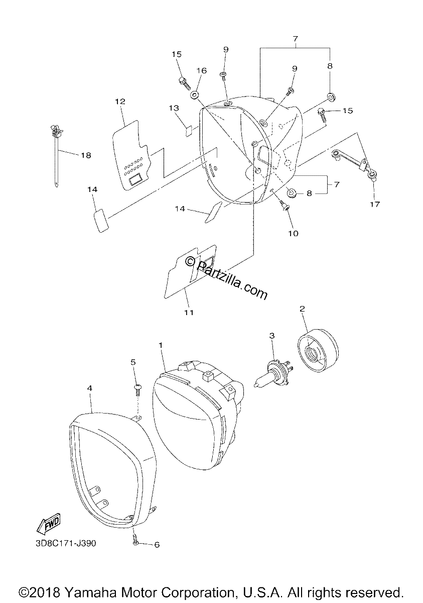 Diagrama de HEADLIGHT
