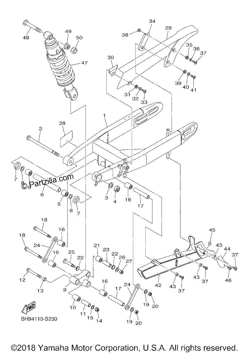 Diagrama de REAR ARM SUSPENSION