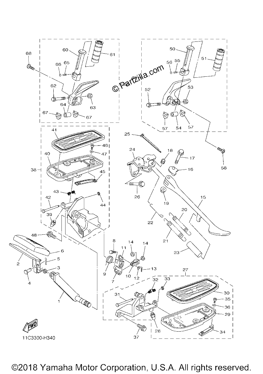 Diagrama de STAND FOOTREST