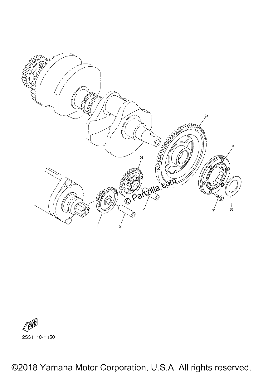 Diagrama de STARTER CLUTCH