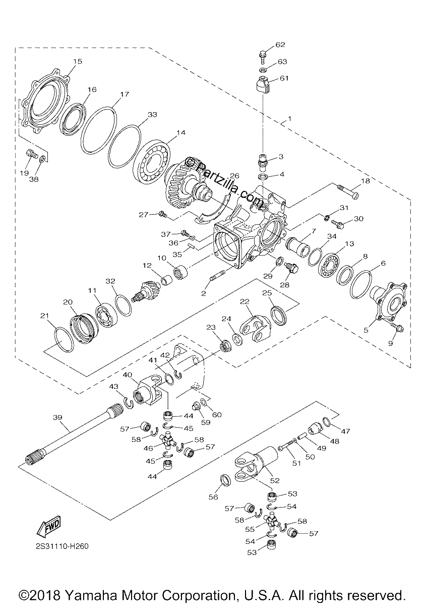 Diagrama de DRIVE SHAFT