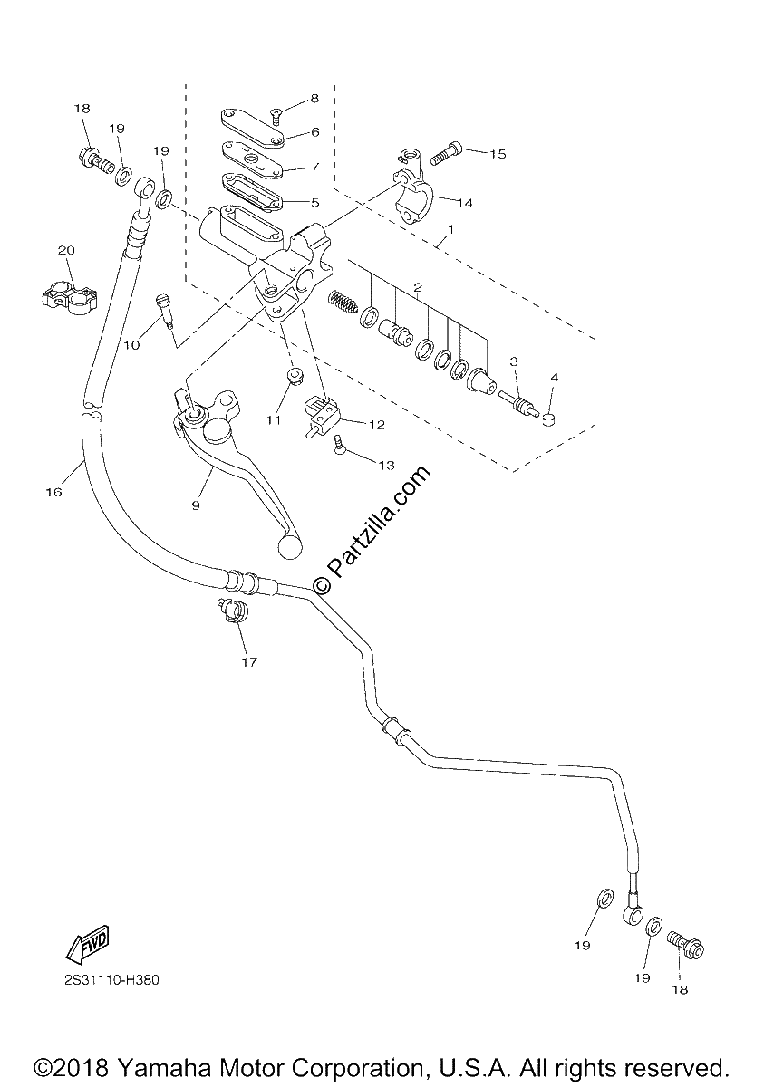 Diagrama de FRONT MASTER CYLINDER 2