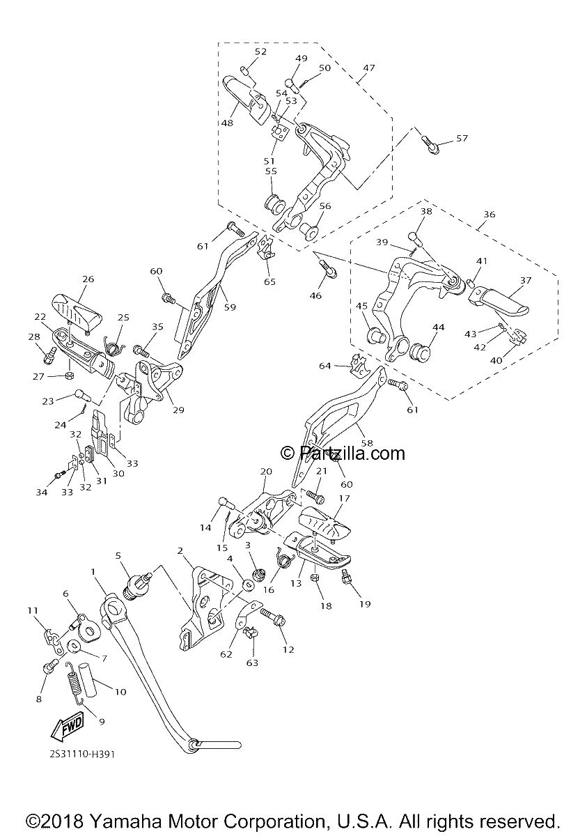 Diagrama de STAND FOOTREST
