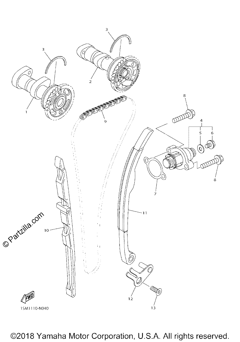 Diagrama de CAMSHAFT CHAIN