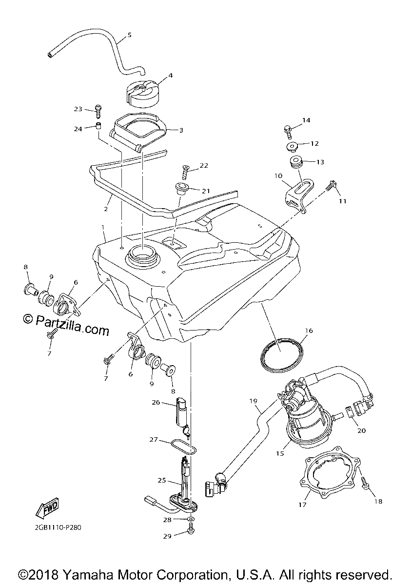 Diagrama de FUEL TANK
