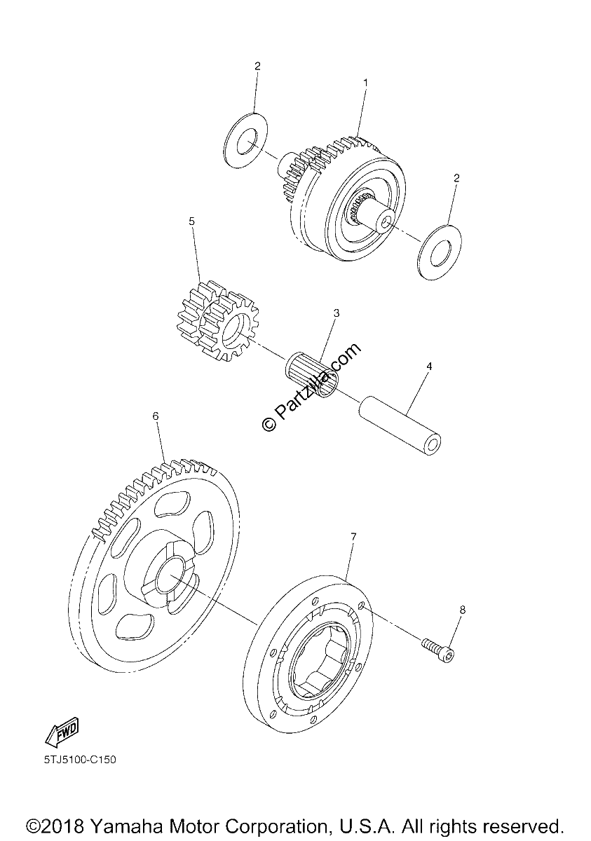 Diagrama de STARTER CLUTCH