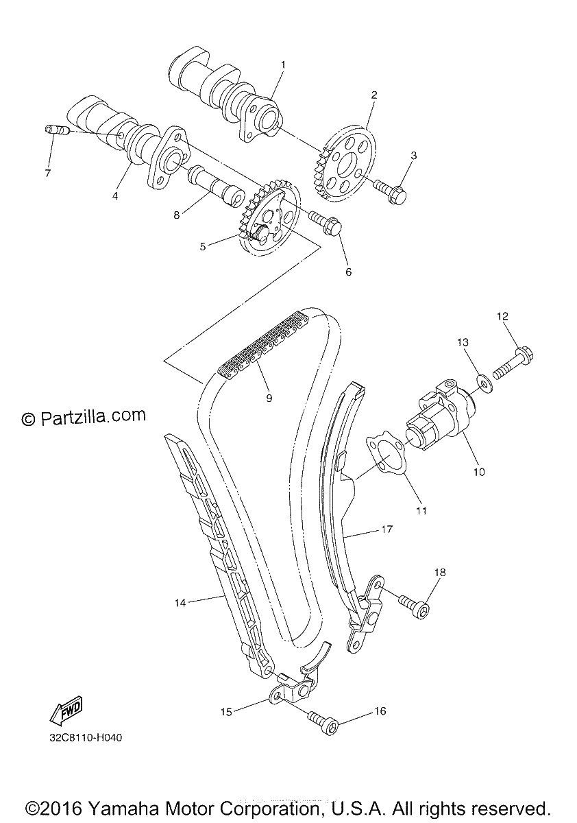 Diagrama de CAMSHAFT CHAIN