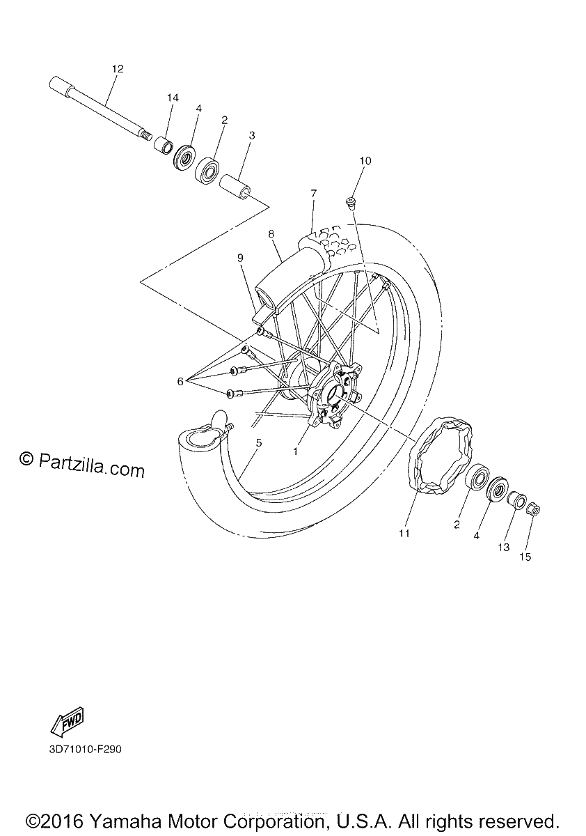 Diagrama de FRONT WHEEL