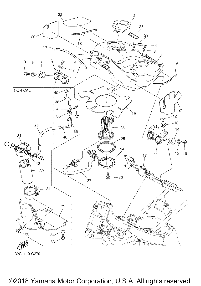 Diagrama de FUEL TANK