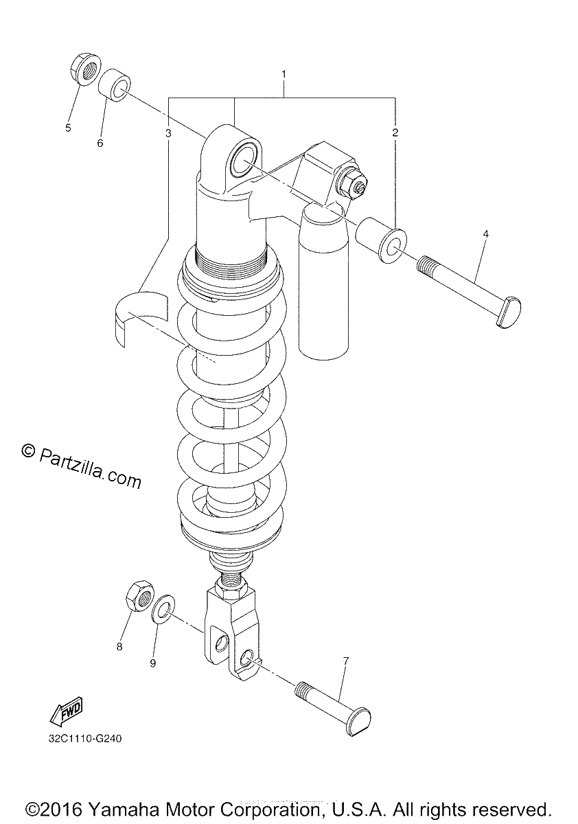 Diagrama de REAR SUSPENSION