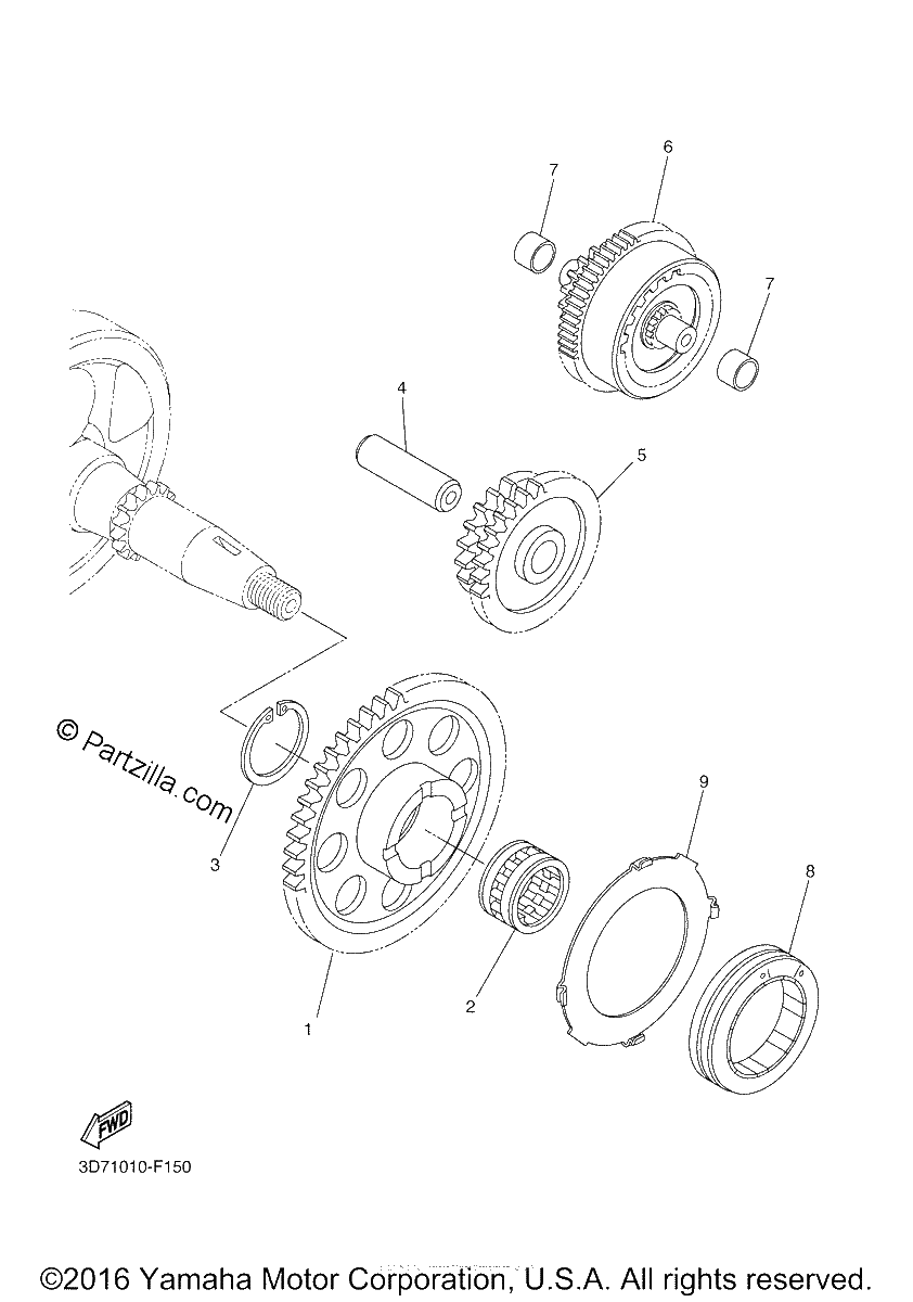 Diagrama de STARTER CLUTCH