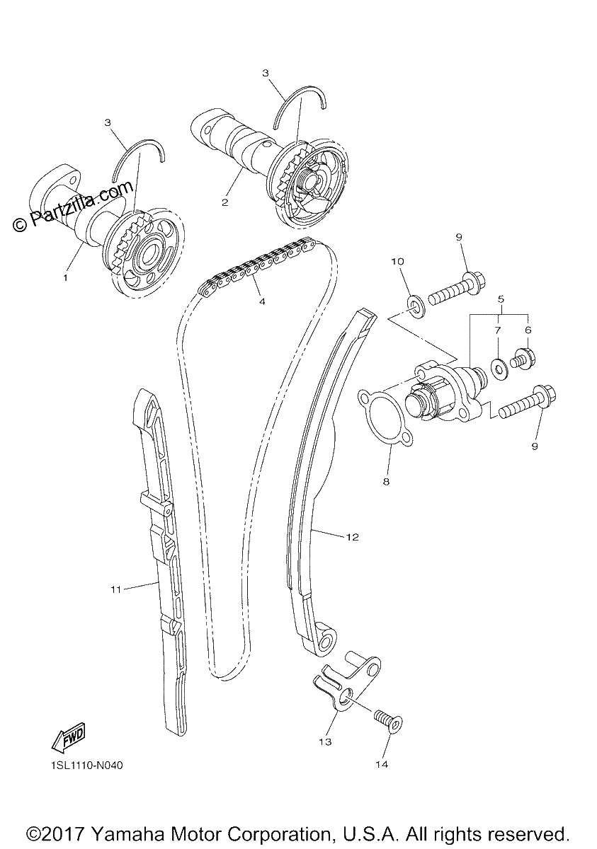 Diagrama de CAMSHAFT CHAIN