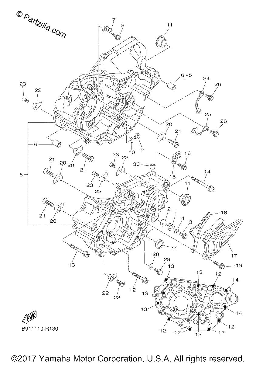 Diagrama de CRANKCASE
