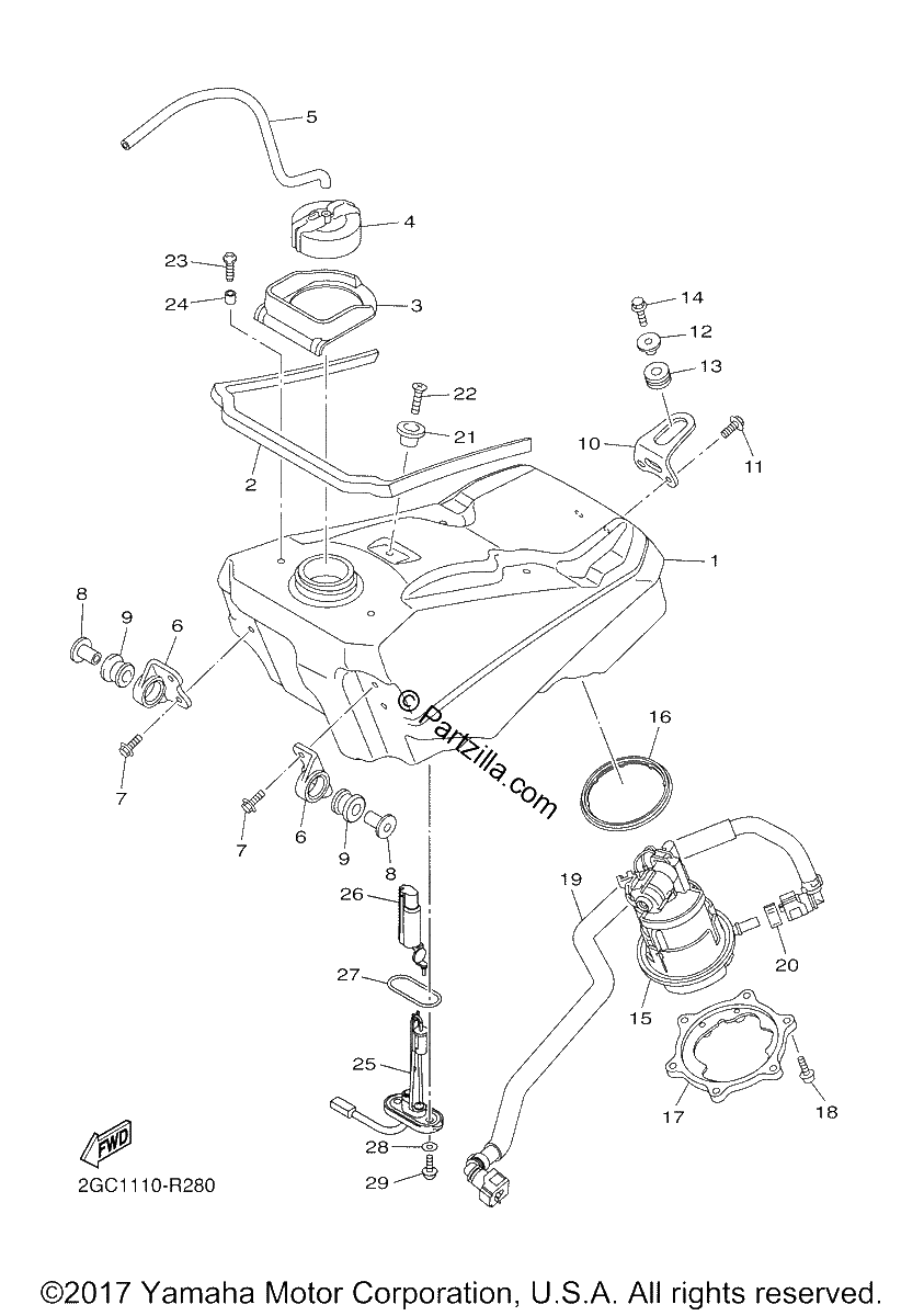 Diagrama de FUEL TANK