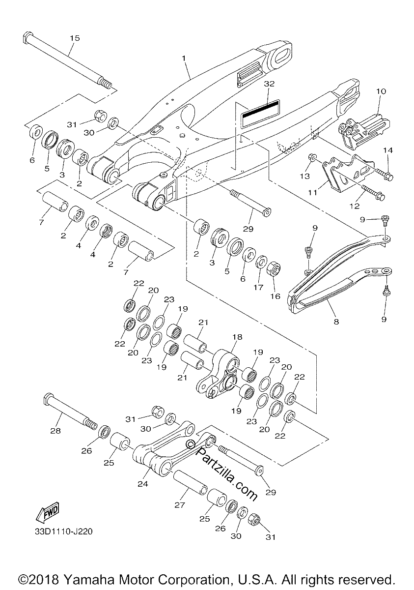 Diagrama de REAR ARM
