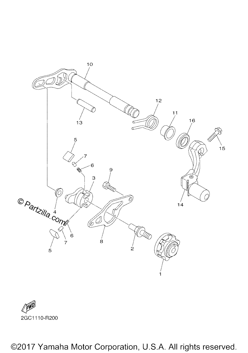 Diagrama de SHIFT SHAFT