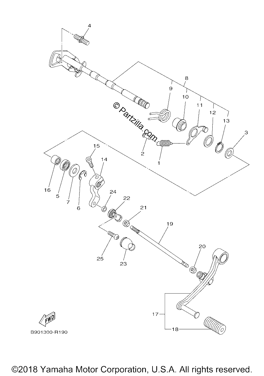 Diagrama de SHIFT SHAFT