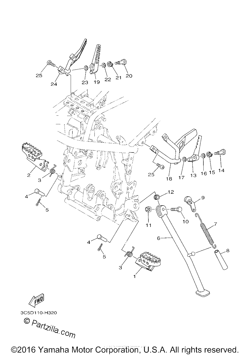 Diagrama de STAND FOOTREST