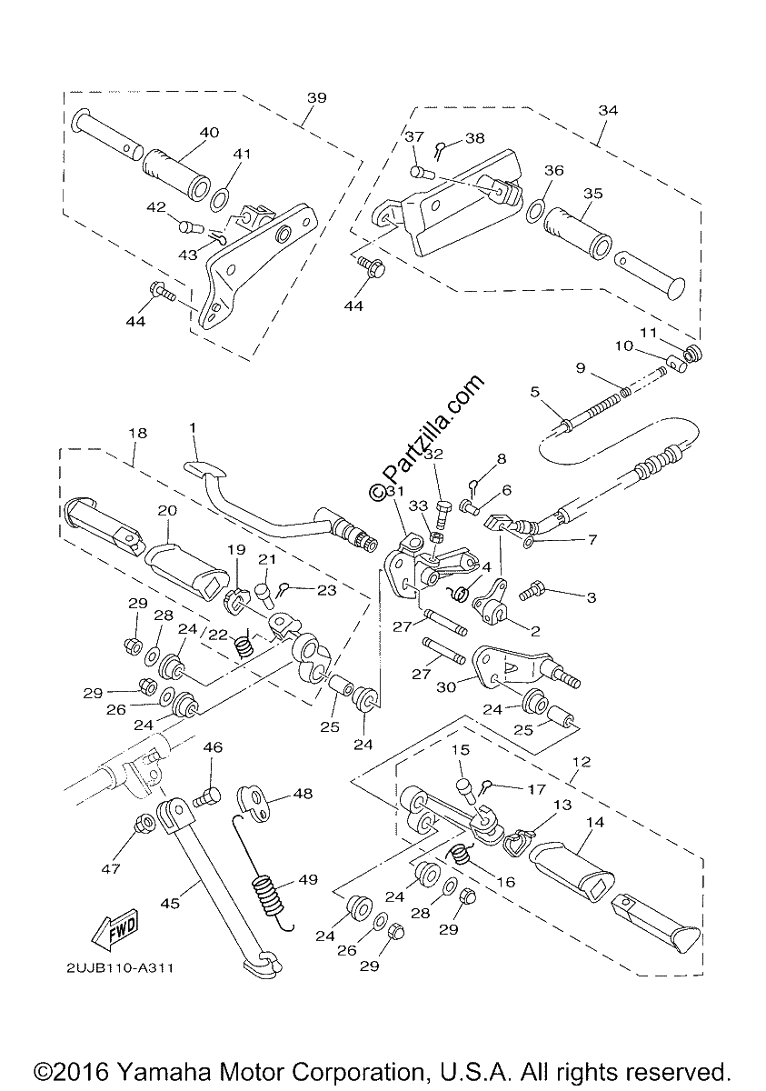 Diagrama de STAND FOOTREST