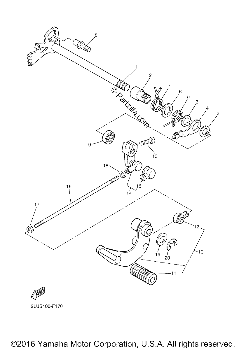Diagrama de SHIFT SHAFT
