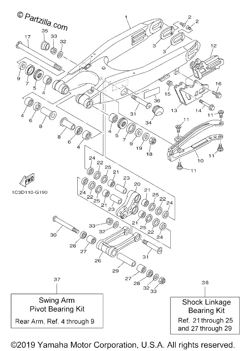 Diagrama de REAR ARM