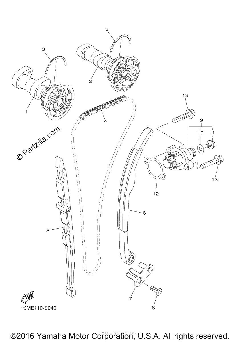Diagrama de CAMSHAFT CHAIN