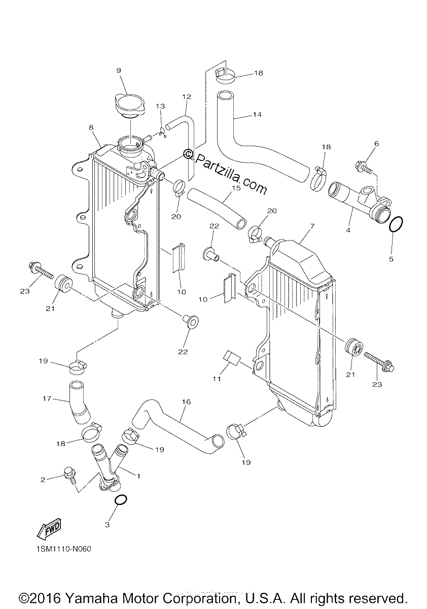 Diagrama de RADIATOR HOSE