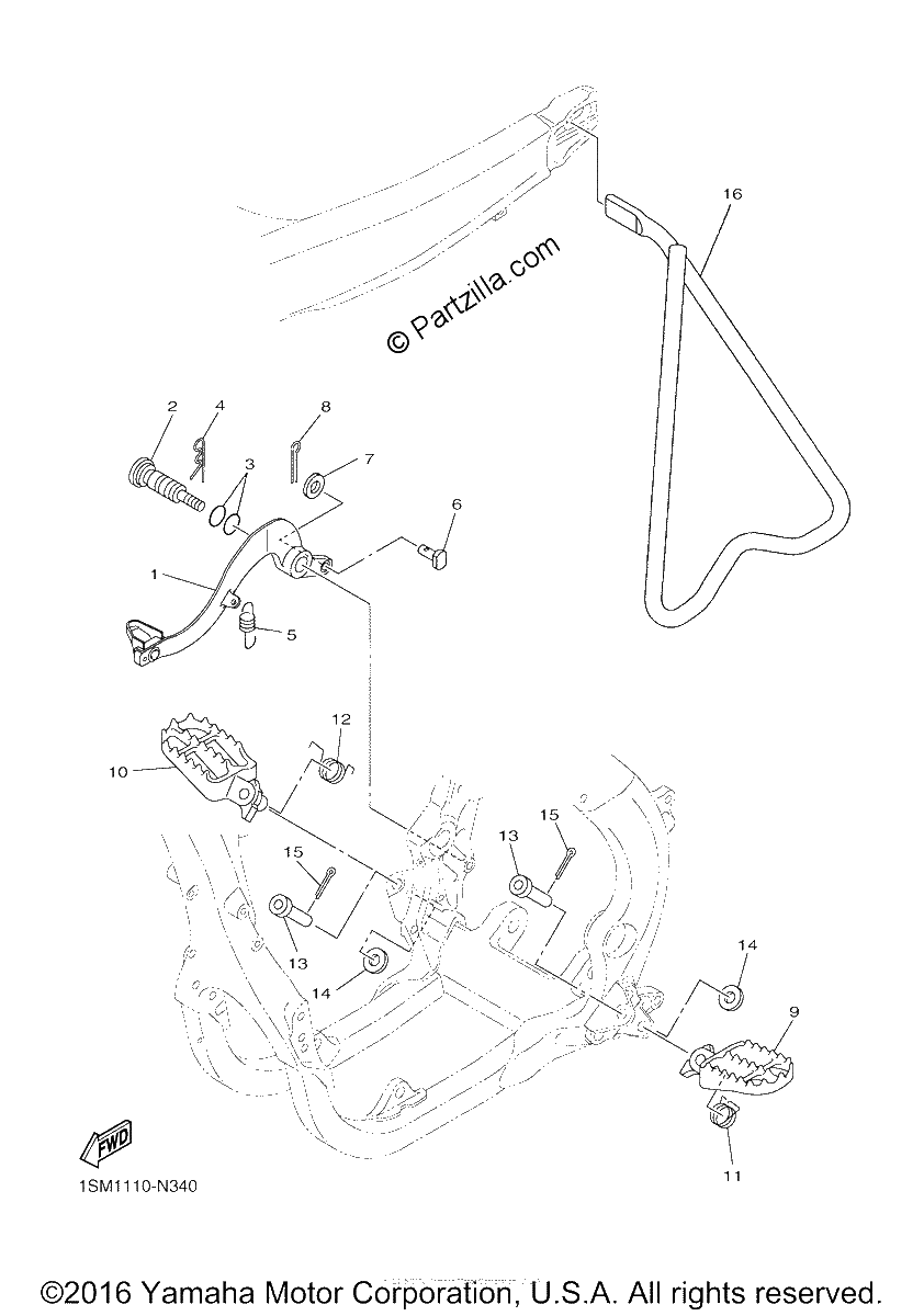 Diagrama de STAND FOOTREST