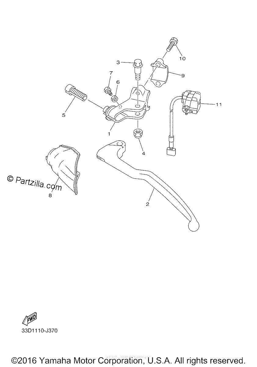 Diagrama de HANDLE SWITCH LEVER