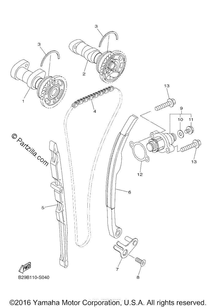 Diagrama de CAMSHAFT CHAIN