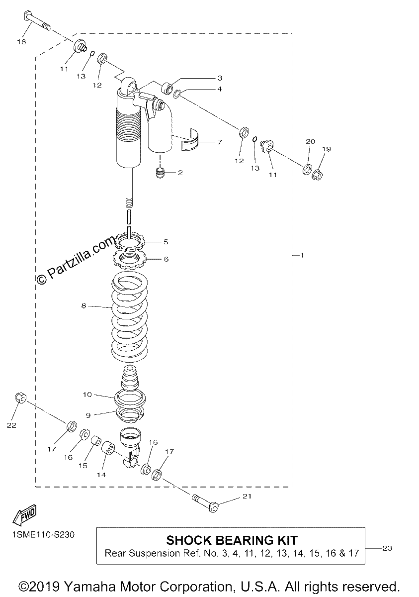 Diagrama de REAR SUSPENSION