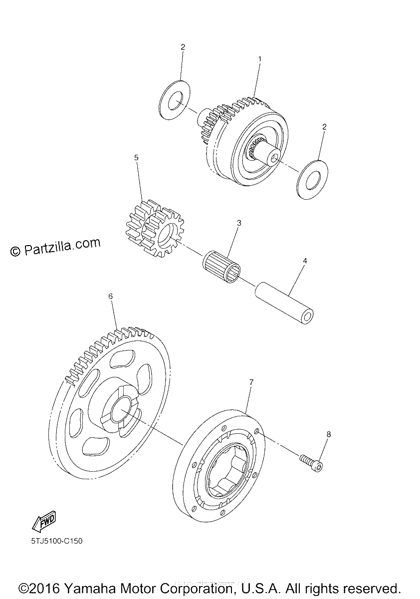 Diagrama de STARTER CLUTCH