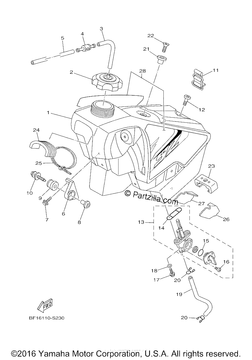Diagrama de FUEL TANK