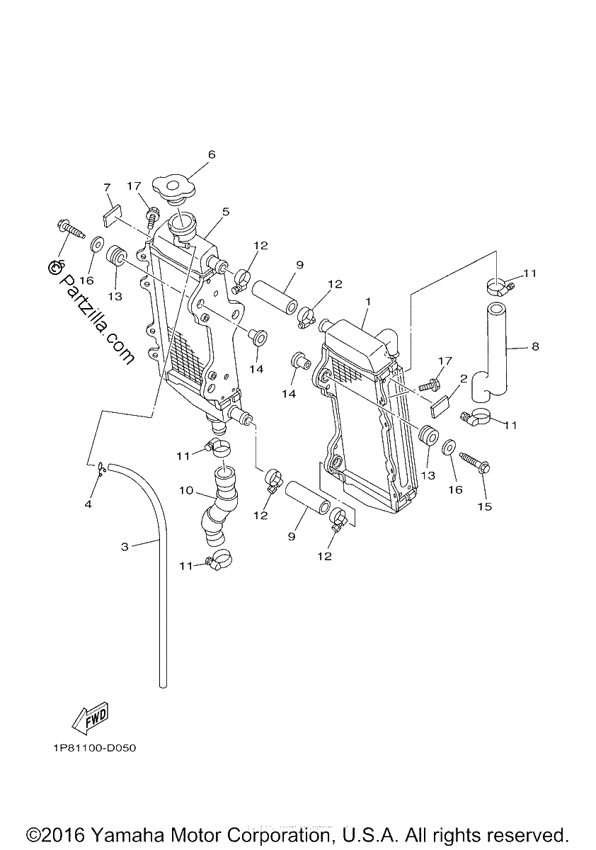 Diagrama de RADIATOR HOSE