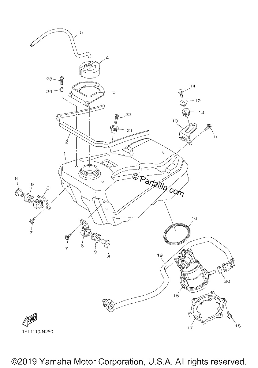Diagrama de FUEL TANK