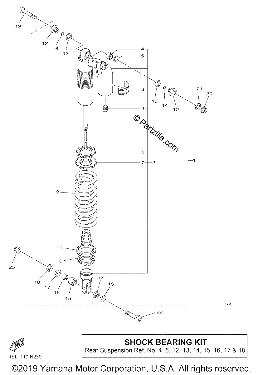 Diagrama de REAR SUSPENSION
