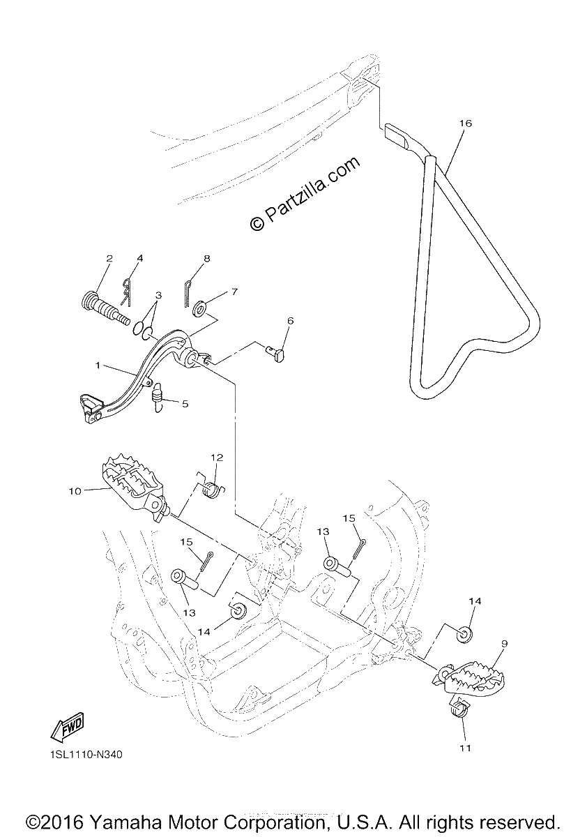 Diagrama de STAND FOOTREST