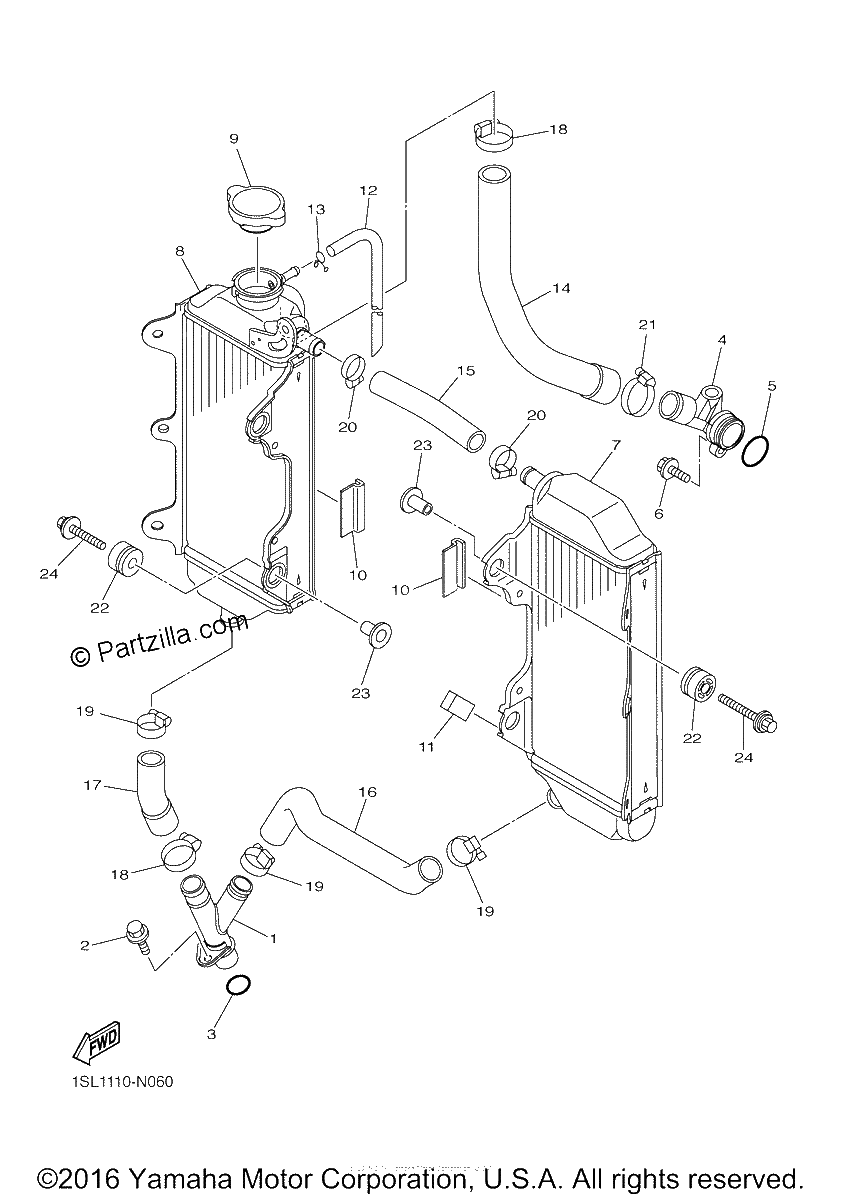 Diagrama de RADIATOR HOSE