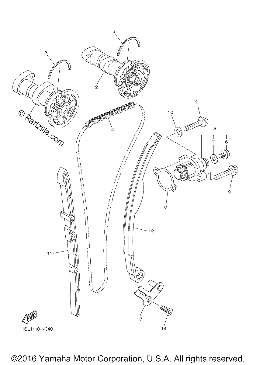 Diagrama de CAMSHAFT CHAIN