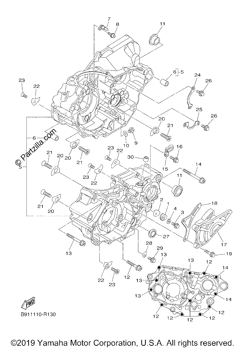 Diagrama de CRANKCASE
