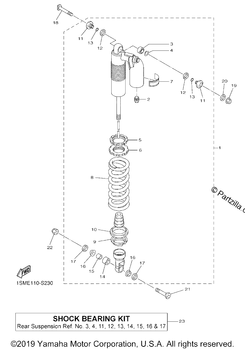 Diagrama de REAR SUSPENSION