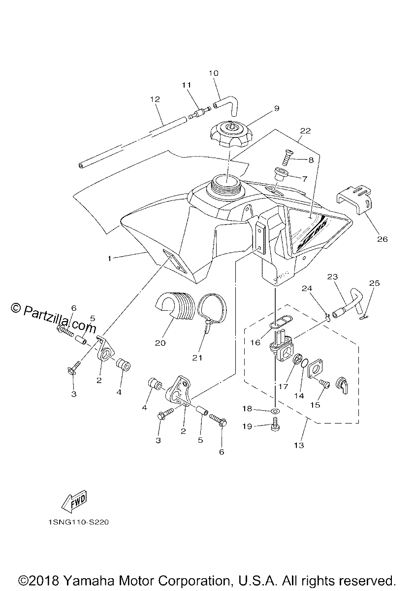Diagrama de FUEL TANK